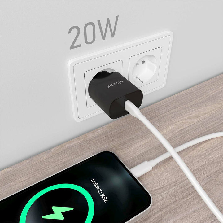 Wall Charger Aisens A110-0753 Black 20 W (1 Unit)-1