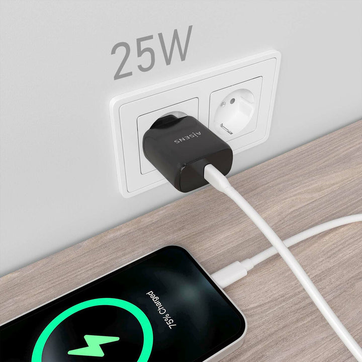 Wall Charger Aisens A110-0757 25 W Black (1 Unit)-1