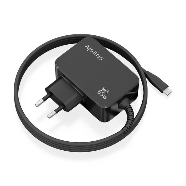 Wall Charger Aisens ASCH-1PD65WL033-BK Black 65 W (1 Unit)-0