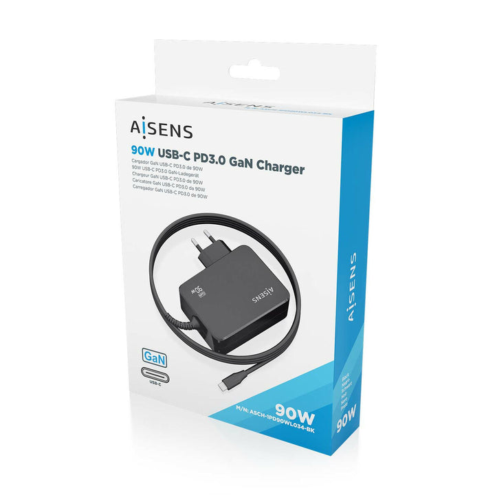 Wall Charger Aisens ASCH-1PD90WL034-BK Black 90 W (1 Unit)-1