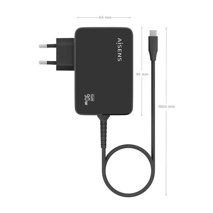 Wall Charger Aisens ASCH-1PD90WL034-BK Black 90 W (1 Unit)-2
