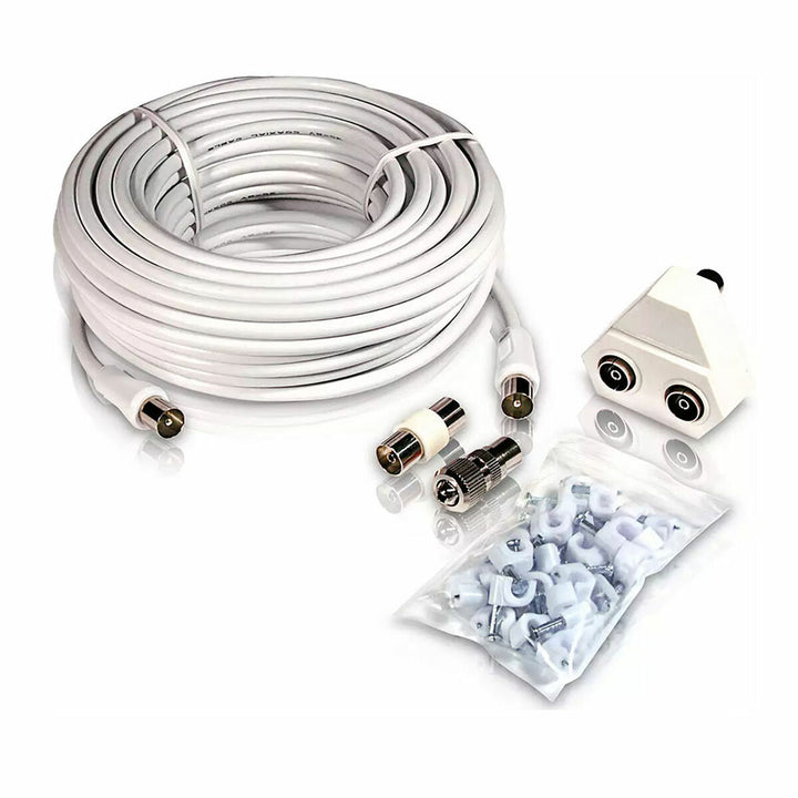 Coaxial TV Antenna Cable Philips SWV2209W/10 Copper 15 m-0