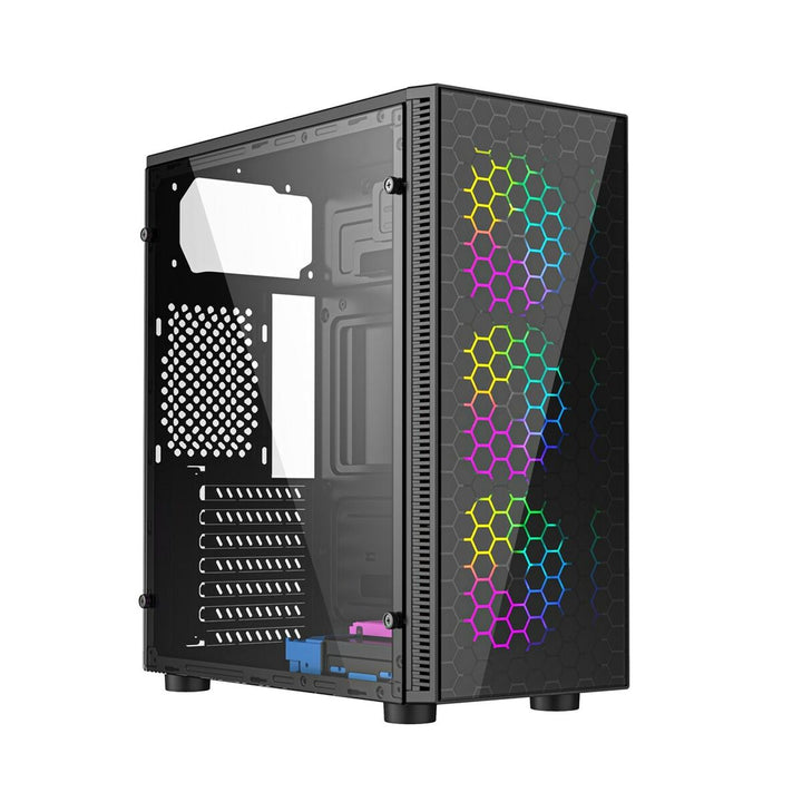 ATX Semi-tower Box GEMBIRD CCC-FC-500 Black Multicolour-0
