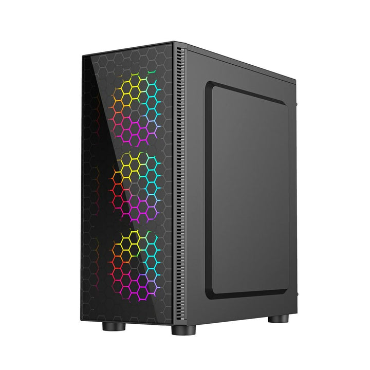 ATX Semi-tower Box GEMBIRD CCC-FC-500 Black Multicolour-8