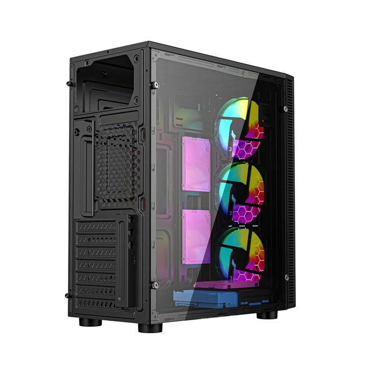 ATX Semi-tower Box GEMBIRD CCC-FC-500 Black Multicolour-5