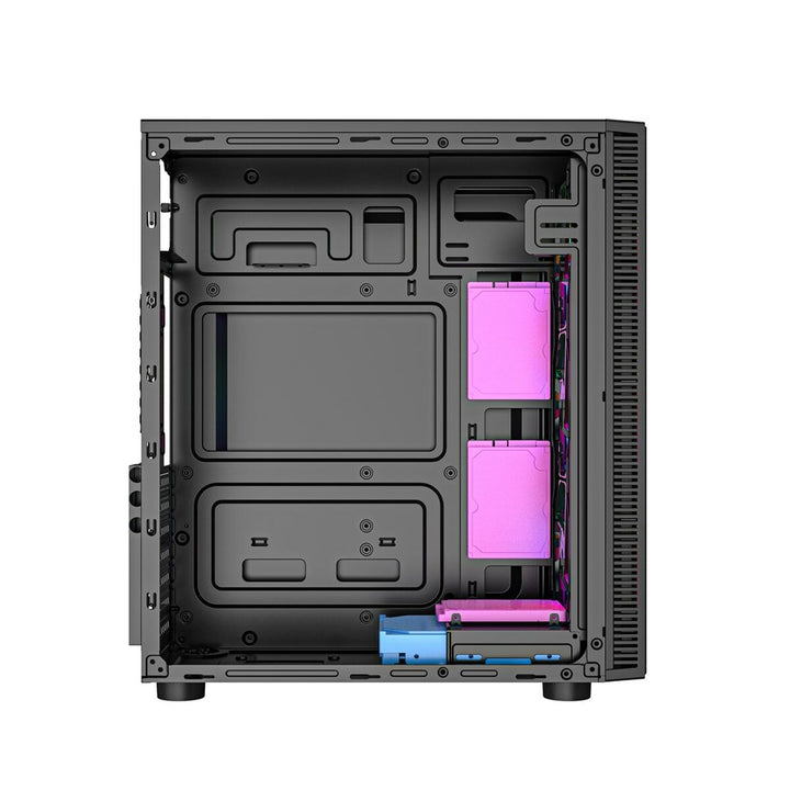 ATX Semi-tower Box GEMBIRD CCC-FC-500 Black Multicolour-2
