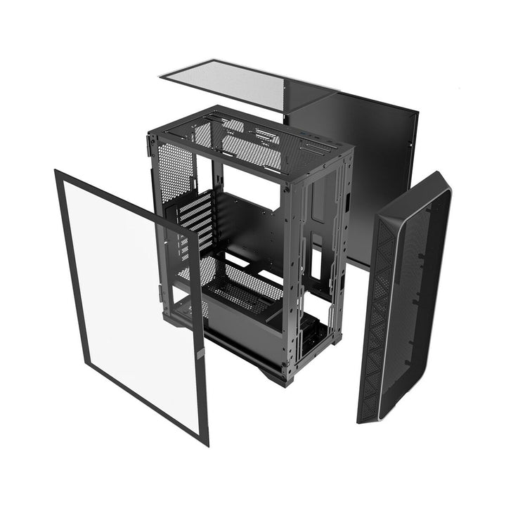 ATX Semi-tower Box GEMBIRD CCC-FC-M200 Black-1