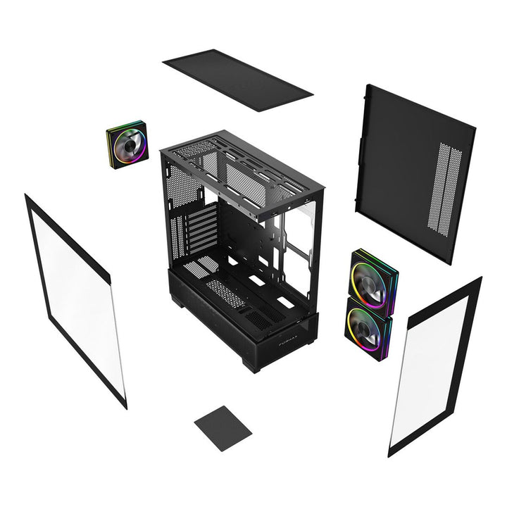 ATX Semi-tower Box GEMBIRD CCC-FC-X550 Black-1