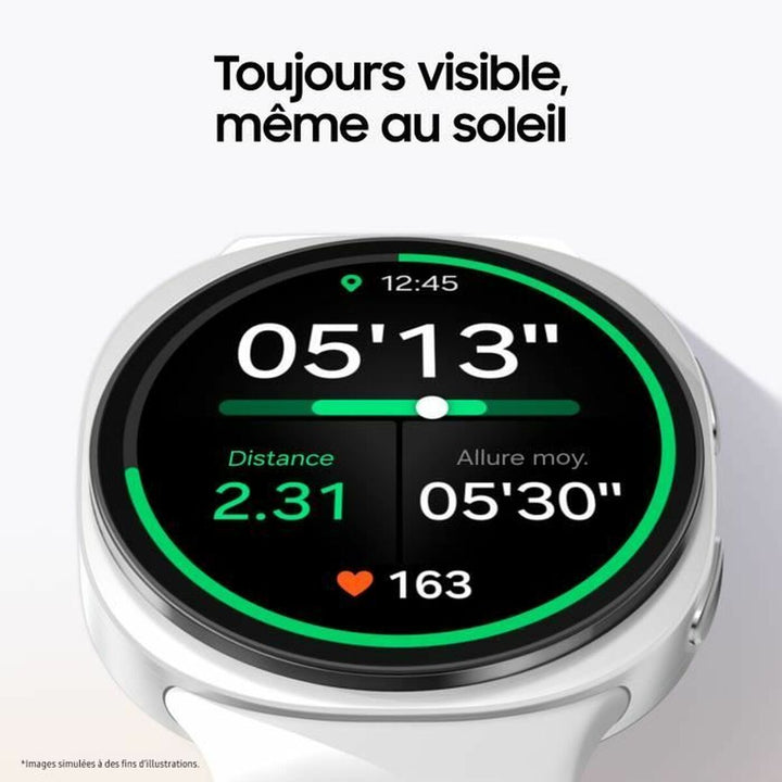 Smartwatch Samsung Watch8 White Silver 1,5" Ø 44 mm-3