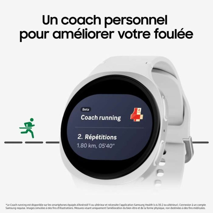 Smartwatch Samsung Watch8 White Silver 1,5" Ø 44 mm-1