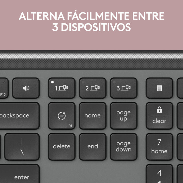 Wireless Keyboard Logitech 920-012455 Graphite QWERTY-9