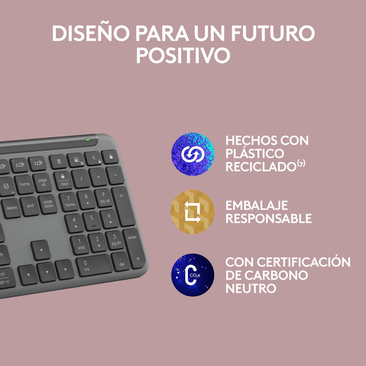 Wireless Keyboard Logitech 920-012455 Graphite QWERTY-2