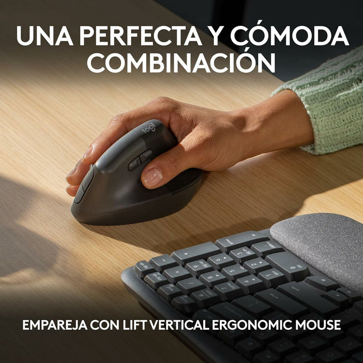 Keyboard Logitech 920-012296 Graphite Spanish QWERTY-4