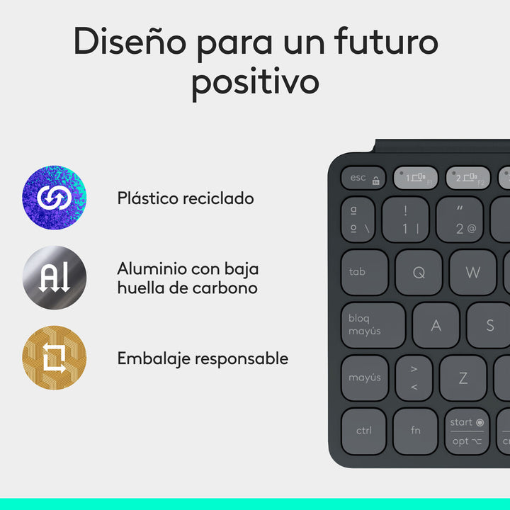 Keyboard Logitech 920-012973 Graphite Spanish QWERTY-23