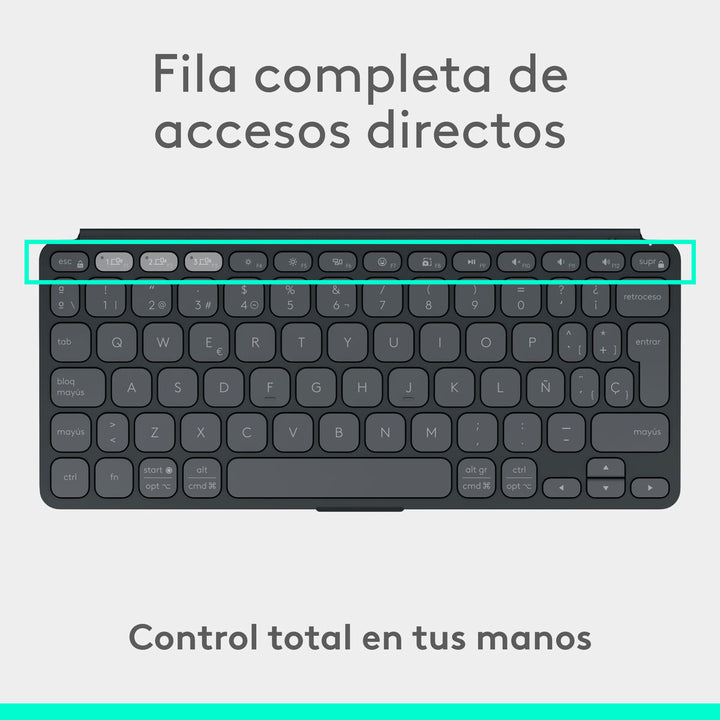 Keyboard Logitech 920-012973 Graphite Spanish QWERTY-21