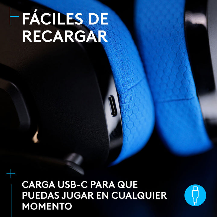 Headphones Logitech 939-002219 Black Black/Blue-8