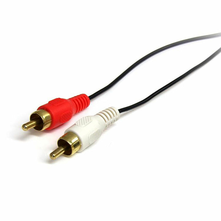 Audio Jack (3.5mm) to 2 RCA Cable Startech MU3MMRCA Black-1