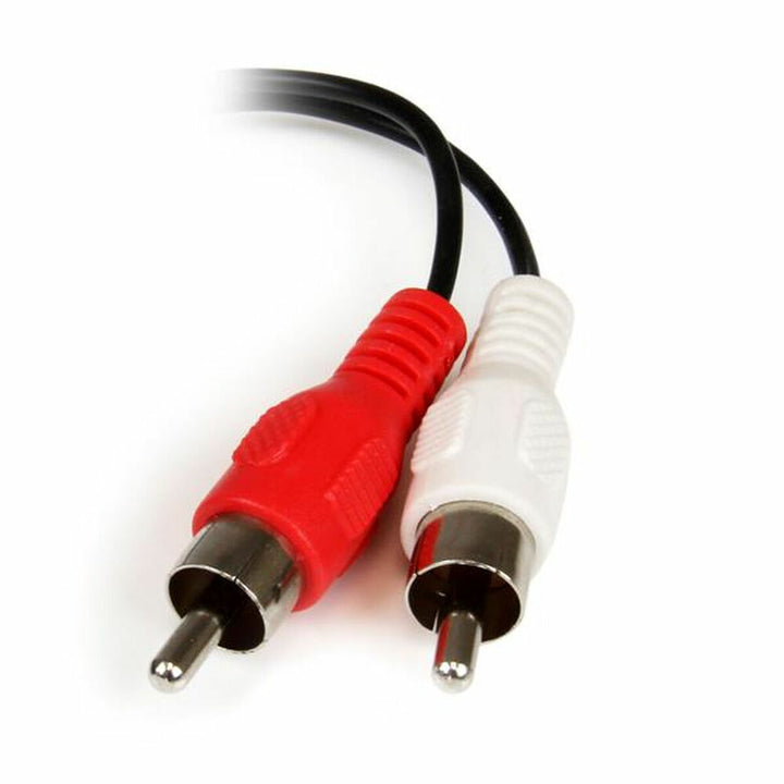 Audio Jack (3.5mm) to 2 RCA Cable Startech MUFMRCA              Black 0,15 m-2