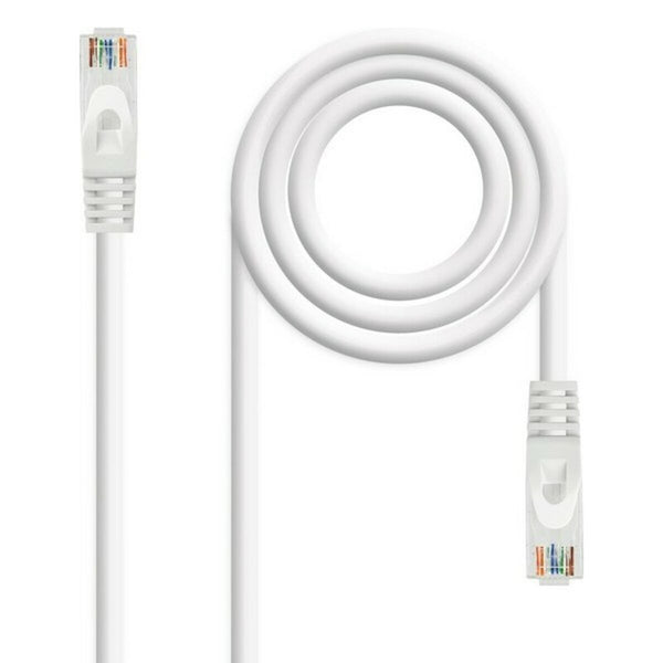 UTP Category 6 Rigid Network Cable NANOCABLE 10.20.1803-W LSZH (3 m) White-0